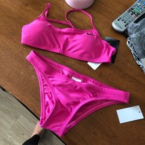 Nike hot pink bikini NWT